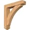 Ekena Millwork Thorton Arts and Crafts Smooth Bracket w/ Offset Brace, Western Red Cedar, 5 1/2"W x 26"D x 26"H BKT0604X26X26THR03SWR - alternate 1